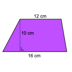 Imagem de um trapézio irregular geométrico